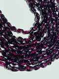 Garnet Nugget Beads, Small size tumble shape ,size 5-6 mm, length 14”