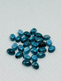 London Blue Topaz 3X5MM Smooth Oval Cabs,natural gemstone cabochon , Pack of 2 pc