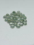 7MM Prasiolite Round Cabs - Pack of 6 Pcs - AAA Quality - Natural color - Natural Prasiolite Stone- Green Amethyst loose stone