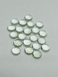 11MM Prasiolite Round Cabs - Pack of 4 Pcs - AAA Quality - Natural  color -  Natural Prasiolite Stone- Green Amethyst loose stone