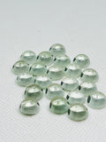 11MM Prasiolite Round Cabs - Pack of 4 Pcs - AAA Quality - Natural color - Natural Prasiolite Stone- Green Amethyst loose stone