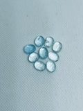Aquamarine Cabochon 8X10 mm Pack of 2 Pcs - AAA Quality cabs- Natural Aquamarine Cabs