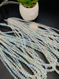 Ethiopian Opal Round Beads • Code # E4 • 3 to 6 mm  Size • Length 16 Inch •  100% Natural Ethiopian Opal Briolettes