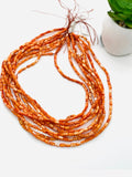 Spiny Oyster Shell Beads • 3x5 mm Size • 40 cm length • AAA Quality • Natural Spiny Oyster Orange Color • Origin Mexico