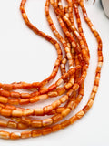 Spiny Oyster Shell Beads • 3x5 mm Size • 40 cm length • AAA Quality • Natural Spiny Oyster Orange Color • Origin Mexico