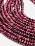 Spiny Oyster Roundel Beads •8 mm Size • 40 cm length • AAA Quality • Natural Spiny Oyster Purple Color • Origin Mexico • Rare Available