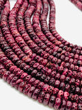 Spiny Oyster Roundel Beads • 6 mm Size • 40 cm length • AAA Quality • Natural Spiny Oyster Purple Color • Origin Mexico • Rare Available