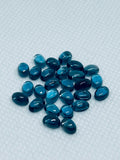 London Blue Topaz 3X5MM Smooth Oval Cabs,natural gemstone cabochon , Pack of 2 pc