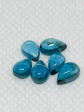 London Blue Topaz 4X6MM Smooth Pear Cabs,natural gemstone cabochon , Pack of 5 pc