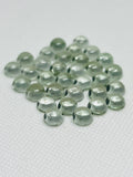 8MM Prasiolite Round Cabs - Pack of 4 Pcs - AAA Quality - Natural color - Natural Prasiolite Stone- Green Amethyst loose stone