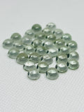7MM Prasiolite Round Cabs - Pack of 6 Pcs - AAA Quality - Natural color - Natural Prasiolite Stone- Green Amethyst loose stone