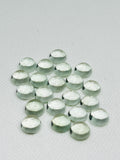 11MM Prasiolite Round Cabs - Pack of 4 Pcs - AAA Quality - Natural color - Natural Prasiolite Stone- Green Amethyst loose stone