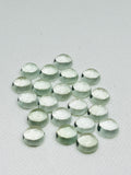 12MM Prasiolite Round Cabs - Pack of 1Pcs - AAA Quality - Natural color - Natural Prasiolite Stone- Green Amethyst loose stone