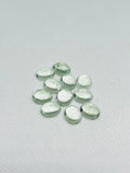 Prasiolite Oval 6X8MM Cabs - Pack of 7 pcs - AAA Quality - Natural color - Natural Prasiolite Stone- Green Amethyst loose stone