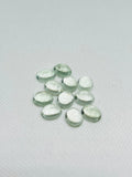 8X10MM Prasiolite Oval Cabs - Pack of 2Pcs - AAA Quality - Natural color - Natural Prasiolite Stone- Green Amethyst loose stone