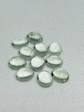 8X10MM Prasiolite Oval Cabs - Pack of 2Pcs - AAA Quality - Natural color - Natural Prasiolite Stone- Green Amethyst loose stone