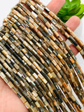 Abalone Shell Tube Beads • 3x5 / 4x6 mm Size • 40 cm length • AAA Quality • Natural Abalone Shell • Origin Australia