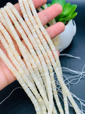 White Mother of Pearl Heishi Beads • 6 mm Size • 40 cm length • AAA Quality • Natural White Mother of Pearl