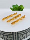 Citrine Rectangle Faceted Cut • 8x10 mm size • Pack of 2 Pc • AAA Quality • 100% Natural Citrine Faceted Rectangle loose stone