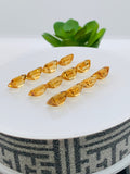 Citrine  Rectangle Faceted Cut • 8x10 mm size • Pack of 2 Pc • AAA Quality • 100% Natural Citrine Faceted Rectangle loose stone