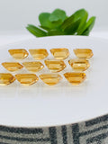 Citrine Rectangle Faceted Cut • 8x10 mm size • Pack of 2 Pc • AAA Quality • 100% Natural Citrine Faceted Rectangle loose stone
