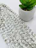 Doublet Shiva Shell Bead • 10 mm Size • AAA Quality• Length 40 cm •  Natural Single Shiva Shell Beads  • Both Side Shiva Shell Beads