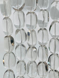 Crystal Nugget Beads • 16-18x 25-28 mm Size • Length 40 cm • 100% Natural Clear Crystal Beads • AAA Quality • Big Size Crystal