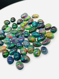 Black Opal Cabochon • 5x7 mm Size • pack of 5 Pcs • Code B1- AAAA Quality • Natural Opal Dye Color • Ethiopian Opal Cabochon