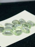15X20MM Prasiolite Oval Cabs - Pack of 1 Pcs - AAA Quality - Natural color - Natural Prasiolite Stone- Green Amethyst loose stone
