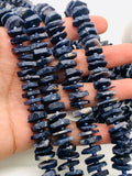 Blue Sapphire  Roundel Beads • 11-14 mm SIze • AAA Quality • 100% Natural Blue Sapphire Beads • Sapphire Wheel Beads