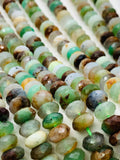 Chrysoprase Faceted Roundel Beads • 8 mm Size • AAA Quality • 100% Natural Chrysoprase Faceted Rondelle Beads • Origin Australia