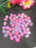 Opal Cabochon 8X10mm Size • pack of 1 Pcs AAA Quality • Natural Opal pink color Treated Color • Ethiopian Opal Cabochon