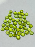 8MM Peridot Round Cabs , pack of 1 Pc. Natural Peridot cabochon, loose gemstone cab.