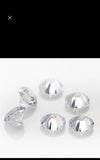 3MM white Moissanite faceted round , Pack of 1 Piece- Moissanite faceted loose stone