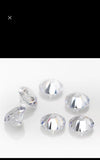 3MM white Moissanite faceted round , Pack of 4 PCs, Moissanite faceted loose stone