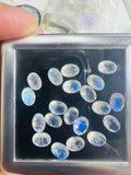 4X6MM Moonstone Faceted Oval, AAA Quality Moonstone Faceted - Pack of 6 Piece, Oval shape loose cut stone.