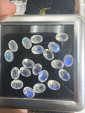 4X6MM Moonstone Faceted Oval, AAA Quality Moonstone Faceted - Pack of 6 Piece, Oval shape loose cut stone.