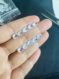 4X6MM Moonstone Faceted Oval, AAA Quality Moonstone Faceted - Pack of 6 Piece, Oval shape loose cut stone.