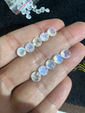 5MM Moonstone Faceted Round, AAA Quality Moonstone Faceted - Pack of 6 Piece, Round shape loose cut stone.