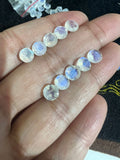 8MM Moonstone Faceted Round, AAA Quality Moonstone Faceted - Pack of 2 Piece, Round shape loose cut stone.