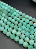 Chrysoprase Round Beads • 10 mm Size • Code #01 •  AAAA quality • Length 40 Cm • Natural Chrysoprase beads • Origin Australia