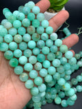 Chrysoprase Round Beads • 10 mm Size • Code #01 • AAAA quality • Length 40 Cm • Natural Chrysoprase beads • Origin Australia