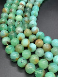 Chrysoprase Round Beads • 10 mm Size • Code #02 •  AAA quality • Length 40 Cm • Natural Chrysoprase beads • Origin Australia