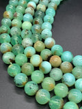 Chrysoprase Round Beads • 10 mm Size • Code #02 • AAA quality • Length 40 Cm • Natural Chrysoprase beads • Origin Australia