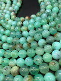 Chrysoprase Round Beads • 10 mm Size • Code #03 • AAAA quality • Nice Green Color • Natural Chrysoprase beads • Origin Australia