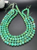 Chrysoprase Round Beads • 10 mm Size • Code #04 •  AAA quality • Length 40 Cm • Natural Chrysoprase beads • Origin Australia