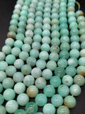 Chrysoprase Round Beads • 8 mm Size • Code #06 • AA quality • Length 40 Cm • Natural Chrysoprase beads • Origin Australia