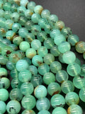 Chrysoprase Round Beads • 8 mm Size • Code #08 • AAA quality • Green Color • Length 40 Cm • Natural Chrysoprase beads • Origin Australia