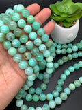 Chrysoprase Round Beads • 11 mm Size • Code #09 • AAA quality • Length 40 Cm • Natural Chrysoprase beads • Origin Australia