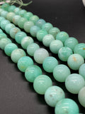 Chrysoprase Round Beads • 14 mm Size • Code #14 •  AAA quality • Length 40 Cm • Natural Chrysoprase beads • Origin Australia